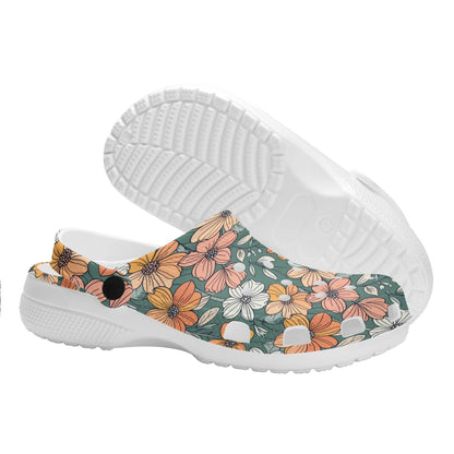 Pastel Flowers Women's Vented Sandals - DeRose Seasonal