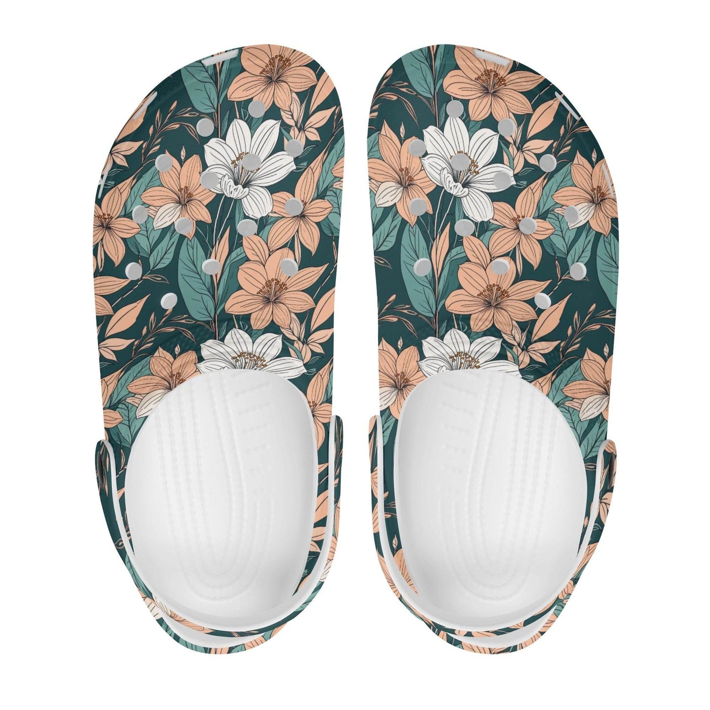 Pastel Floral Women's Vented Sandals - DeRose Seasonal