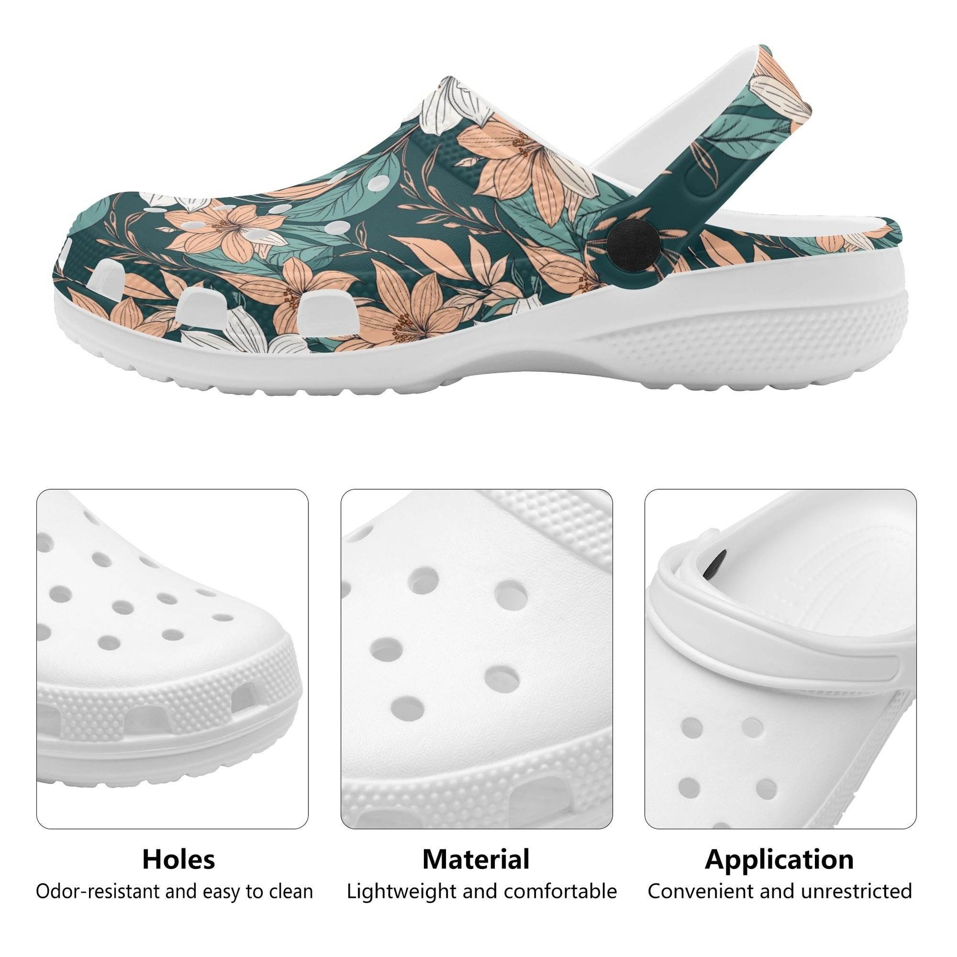 Pastel Floral Women's Vented Sandals - DeRose Seasonal