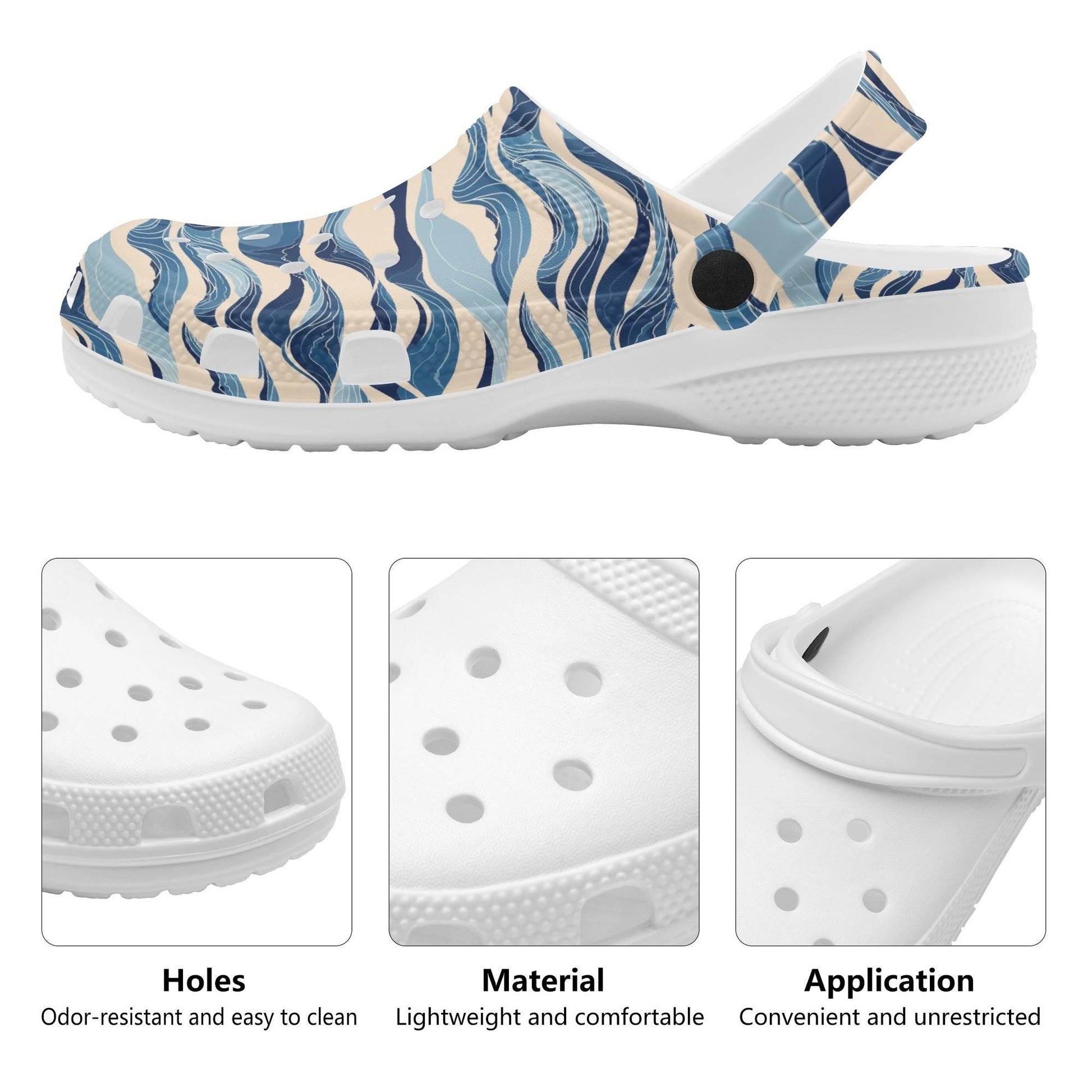 Blue Waves Women's Vented Sandals - DeRose Seasonal