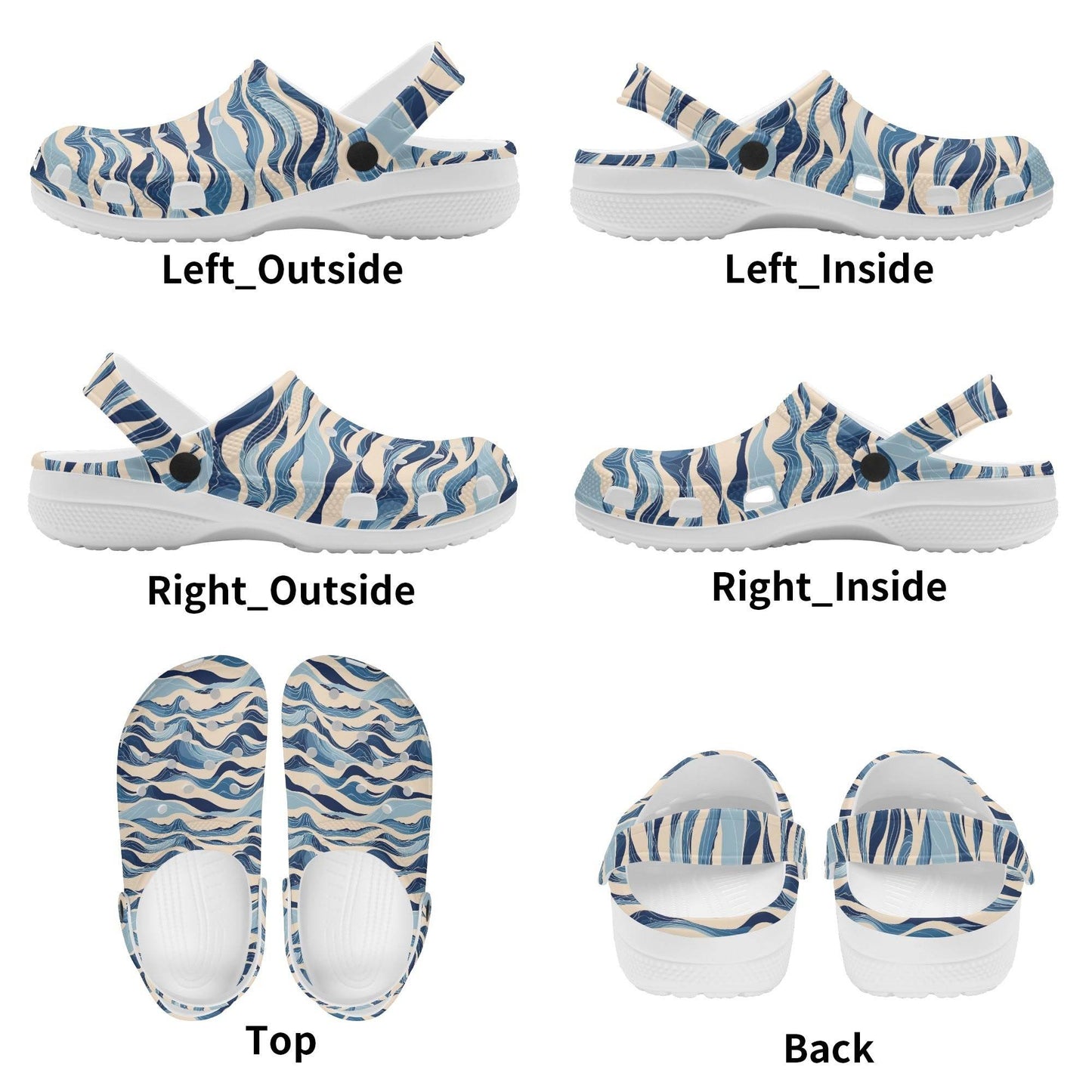 Blue Waves Women's Vented Sandals - DeRose Seasonal