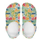 Watercolor Fruit Women's Vented Sandals - DeRose Seasonal