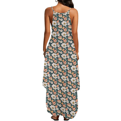 Tulips and Daisy's Women's Elegant Sleeveless Evening Dress - DeRose Seasonal