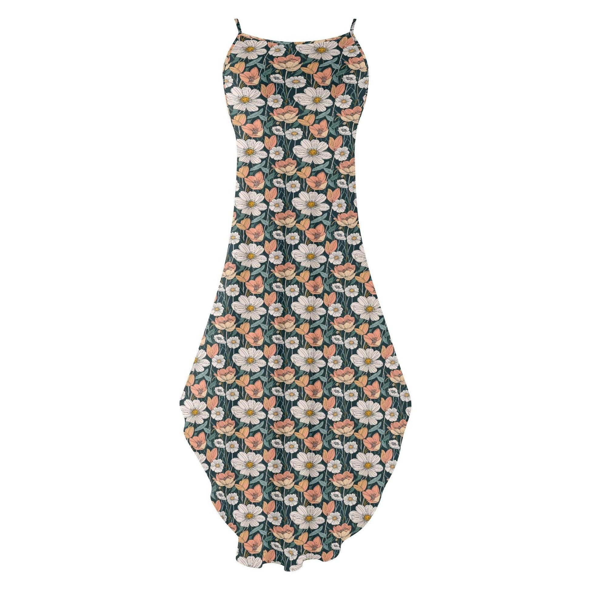 Tulips and Daisy's Women's Elegant Sleeveless Evening Dress - DeRose Seasonal