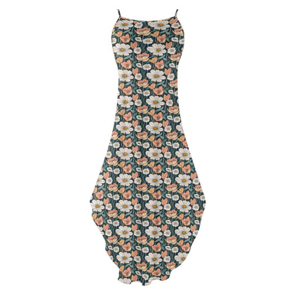 Tulips and Daisy's Women's Elegant Sleeveless Evening Dress - DeRose Seasonal