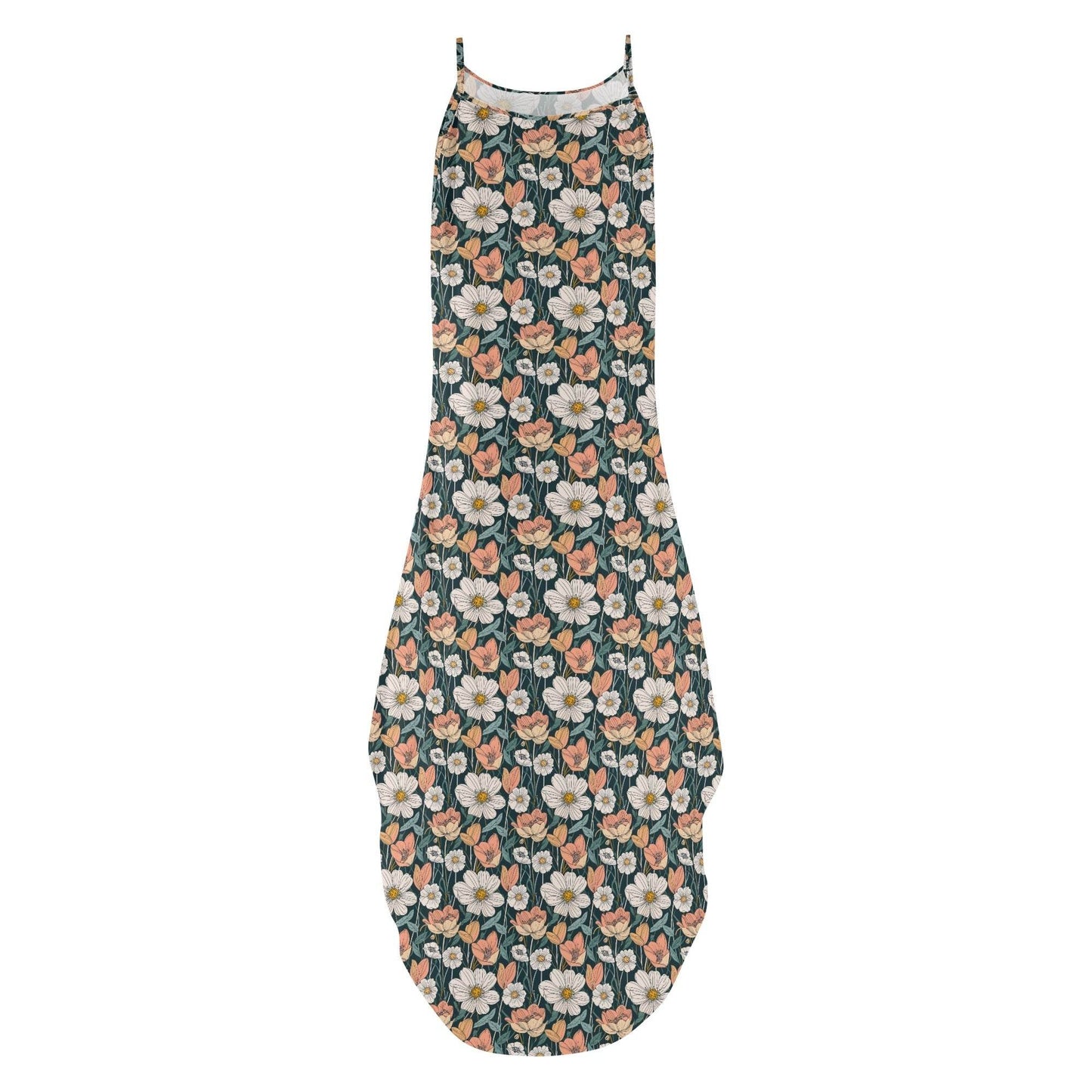 Tulips and Daisy's Women's Elegant Sleeveless Evening Dress - DeRose Seasonal