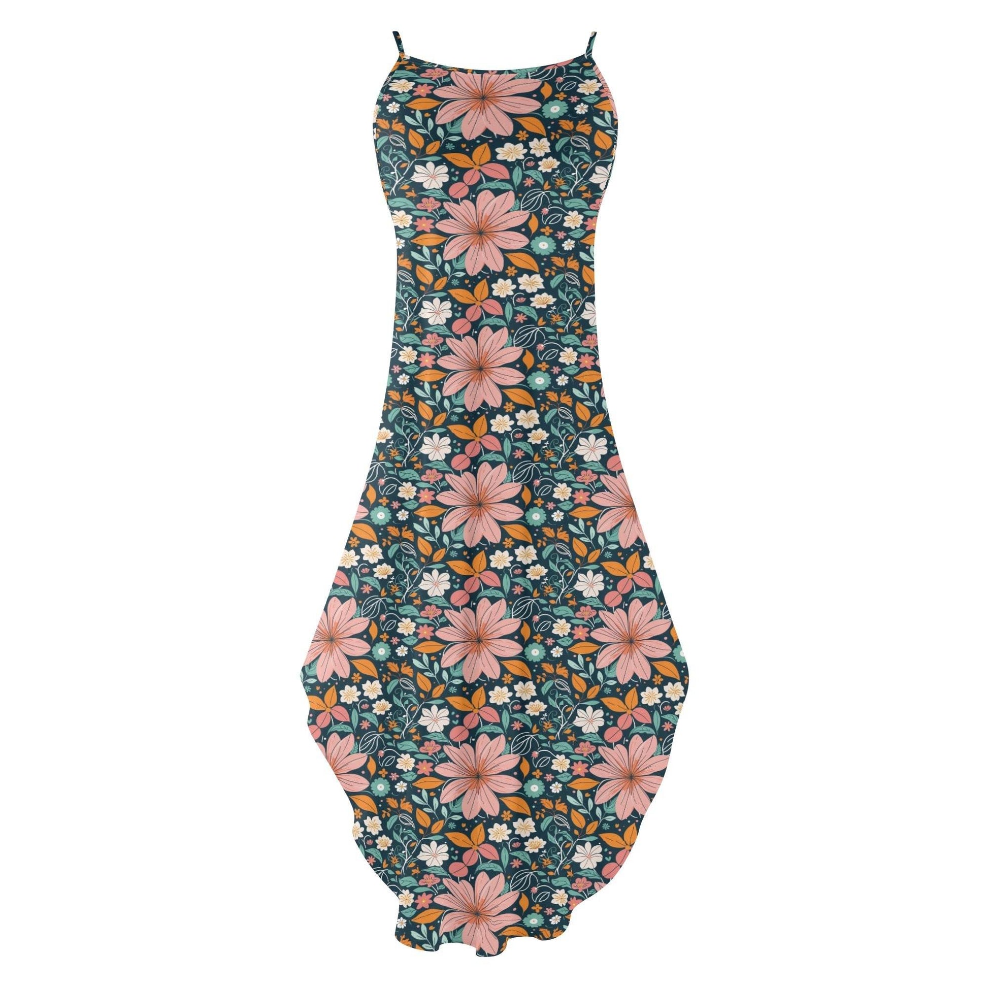 Wild Flowers Women's Elegant Sleeveless Evening Dress - DeRose Seasonal