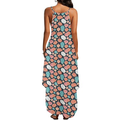 Shells and Stars Womens Elegant Sleeveless Evening Dress - DeRose Seasonal
