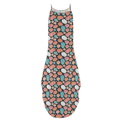Shells and Stars Womens Elegant Sleeveless Evening Dress - DeRose Seasonal