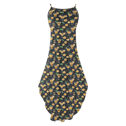 Gold Margarita Womens Elegant Sleeveless Evening Dress - DeRose Seasonal
