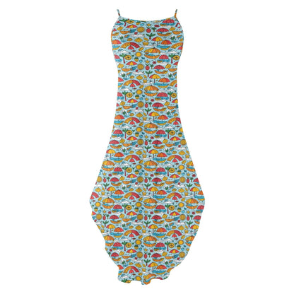 Fun of a Beach Womens Elegant Sleeveless Evening Dress - DeRose Seasonal