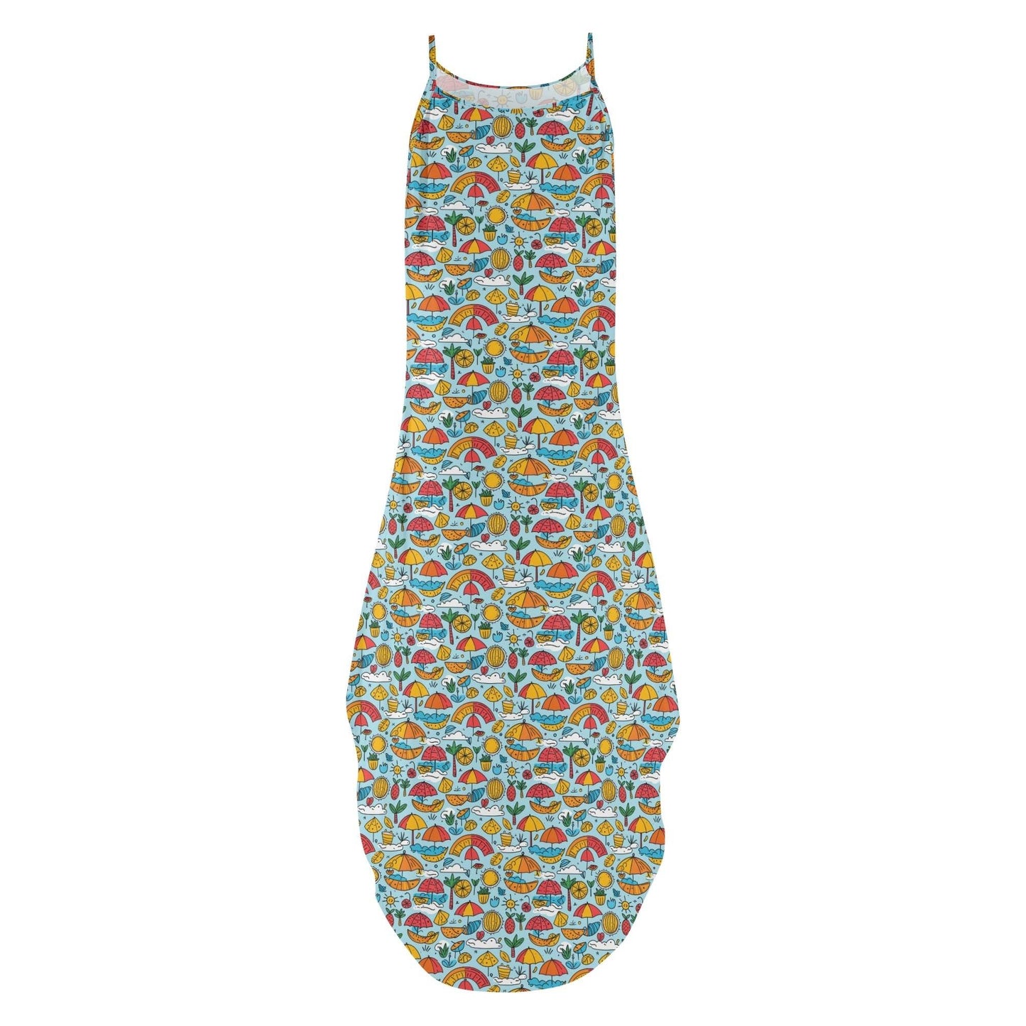 Fun of a Beach Womens Elegant Sleeveless Evening Dress - DeRose Seasonal