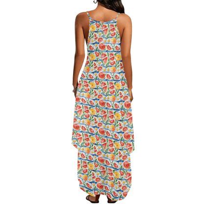 Watermelon Womens Elegant Sleeveless Evening Dress - DeRose Seasonal