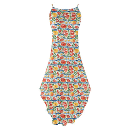 Watermelon Womens Elegant Sleeveless Evening Dress - DeRose Seasonal
