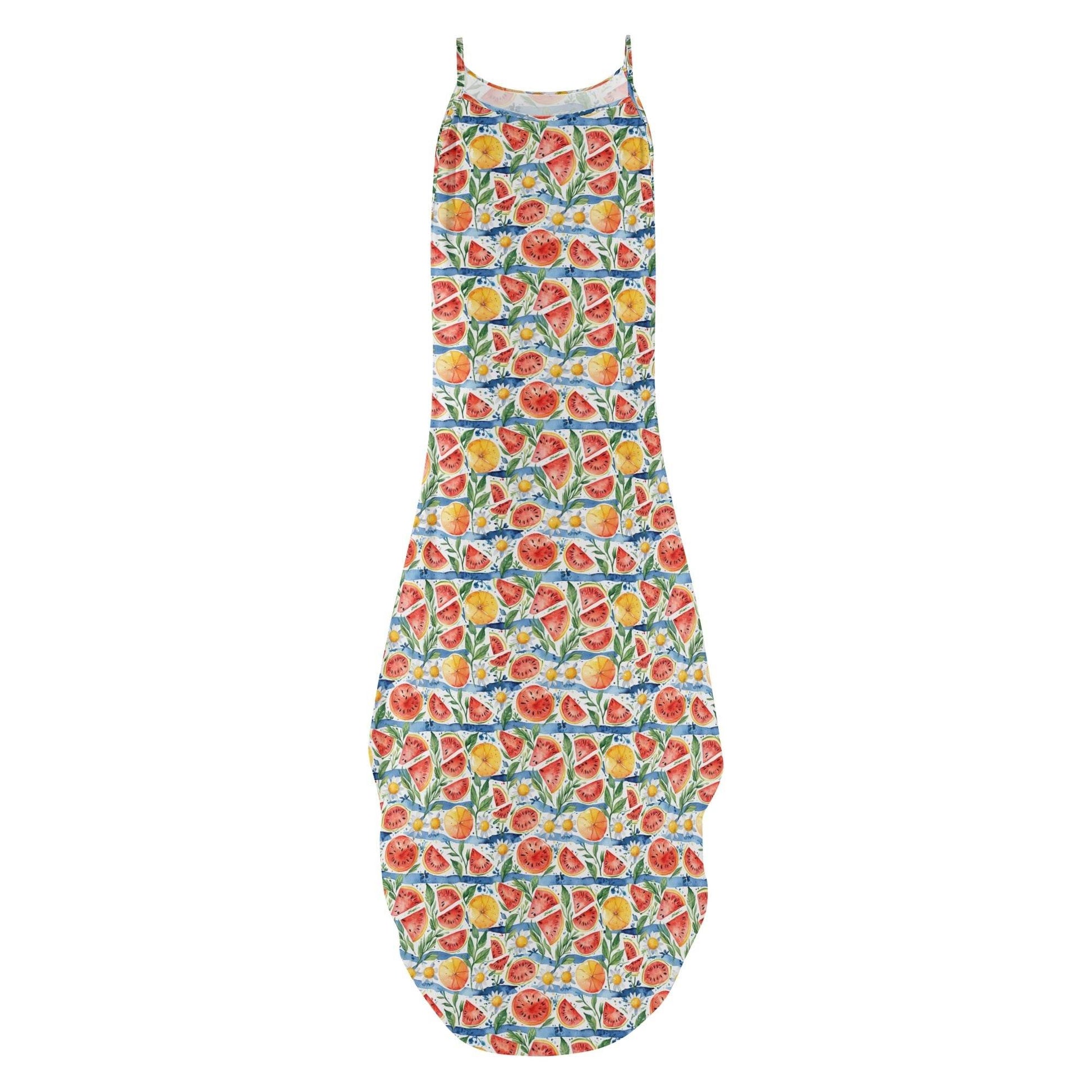 Watermelon Womens Elegant Sleeveless Evening Dress - DeRose Seasonal