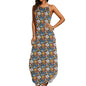 Bright Flowers Womens Elegant Sleeveless Evening Dress - DeRose Seasonal