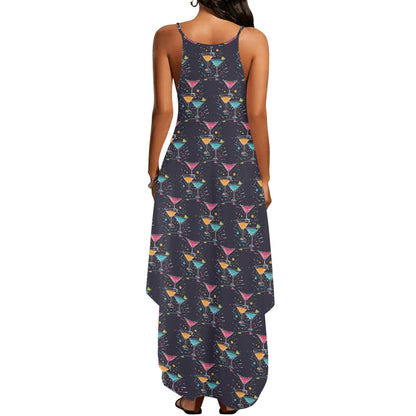 Night Time Martini Womens Elegant Sleeveless Evening Dress - DeRose Seasonal