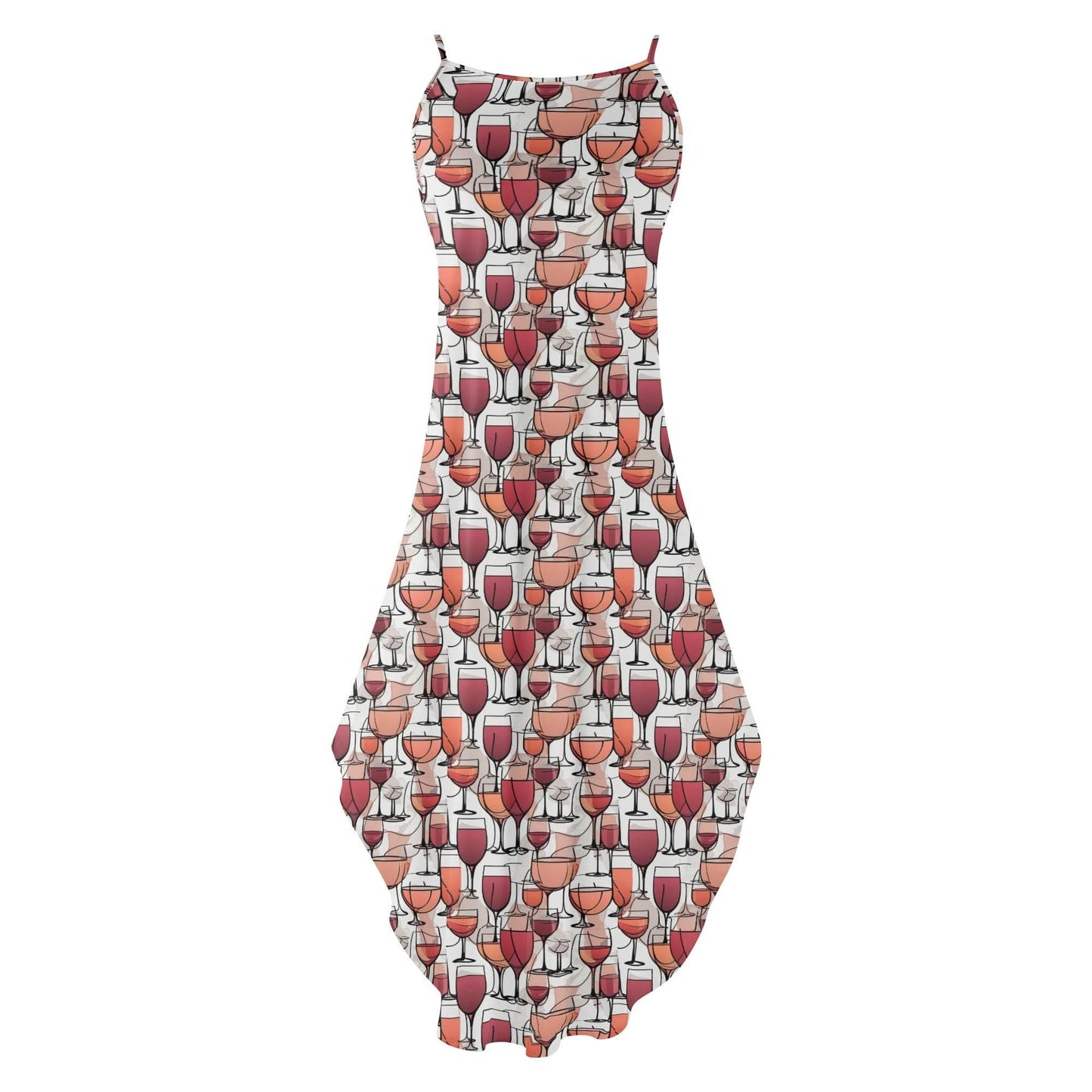 Wine Dining Womens Elegant Sleeveless Evening Dress - DeRose Seasonal