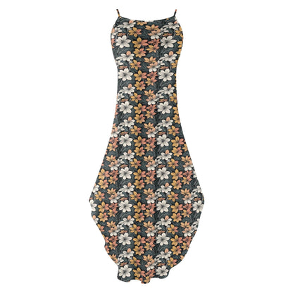 Field of Flowers Womens Elegant Sleeveless Evening Dress - DeRose Seasonal