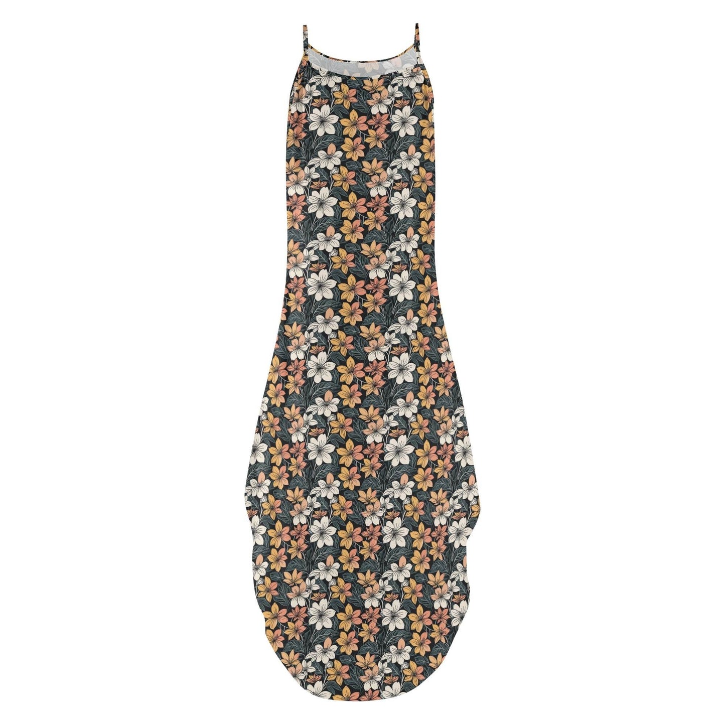 Field of Flowers Womens Elegant Sleeveless Evening Dress - DeRose Seasonal