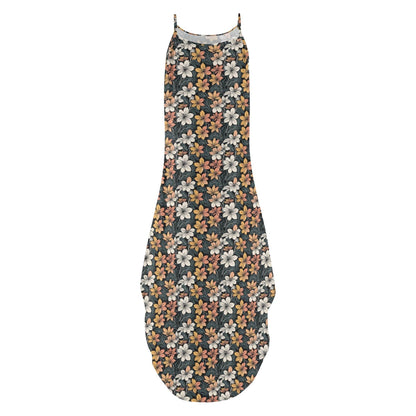 Field of Flowers Womens Elegant Sleeveless Evening Dress - DeRose Seasonal