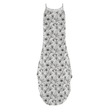 Neutral Spirng Womens Elegant Sleeveless Evening Dress - DeRose Seasonal