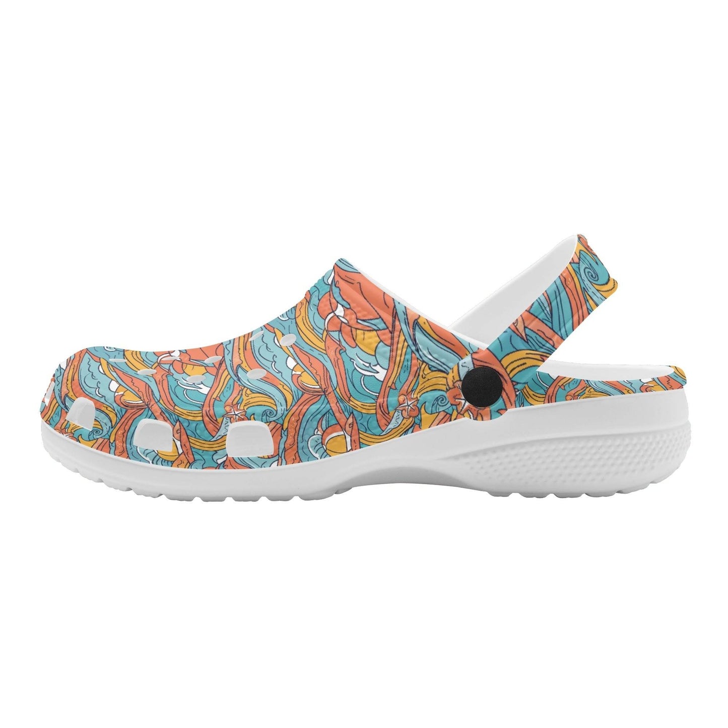 Ocean Abstract Women's Vented Sandals - DeRose Seasonal