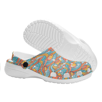 Ocean Abstract Women's Vented Sandals - DeRose Seasonal