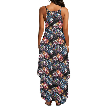 Freedom Fireworks Womens Elegant Sleeveless Evening Dress - DeRose Seasonal