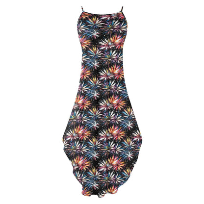 Freedom Fireworks Womens Elegant Sleeveless Evening Dress - DeRose Seasonal