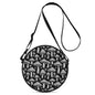 Black and White Mushroom Round Satchel Bag - DeRose Seasonal