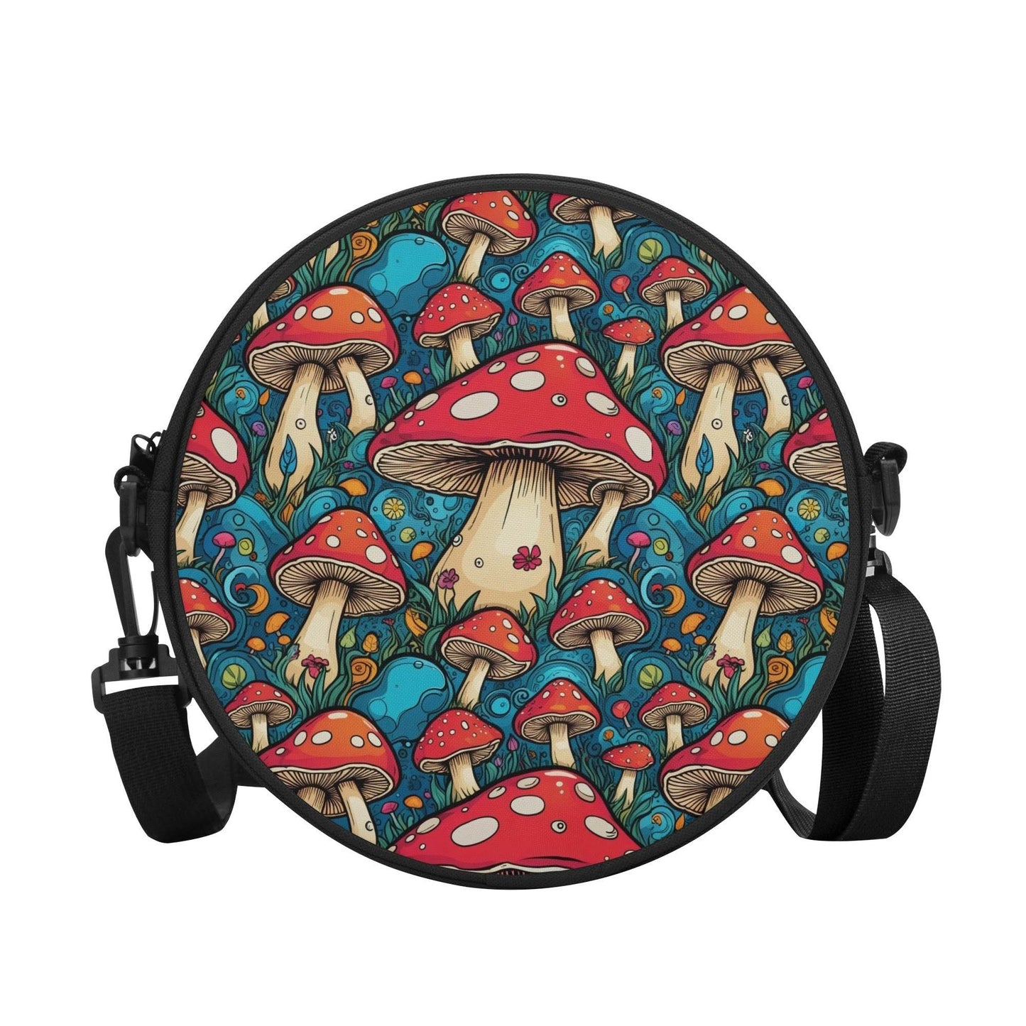 Deathcap Mushroom Round Satchel Bag - DeRose Seasonal
