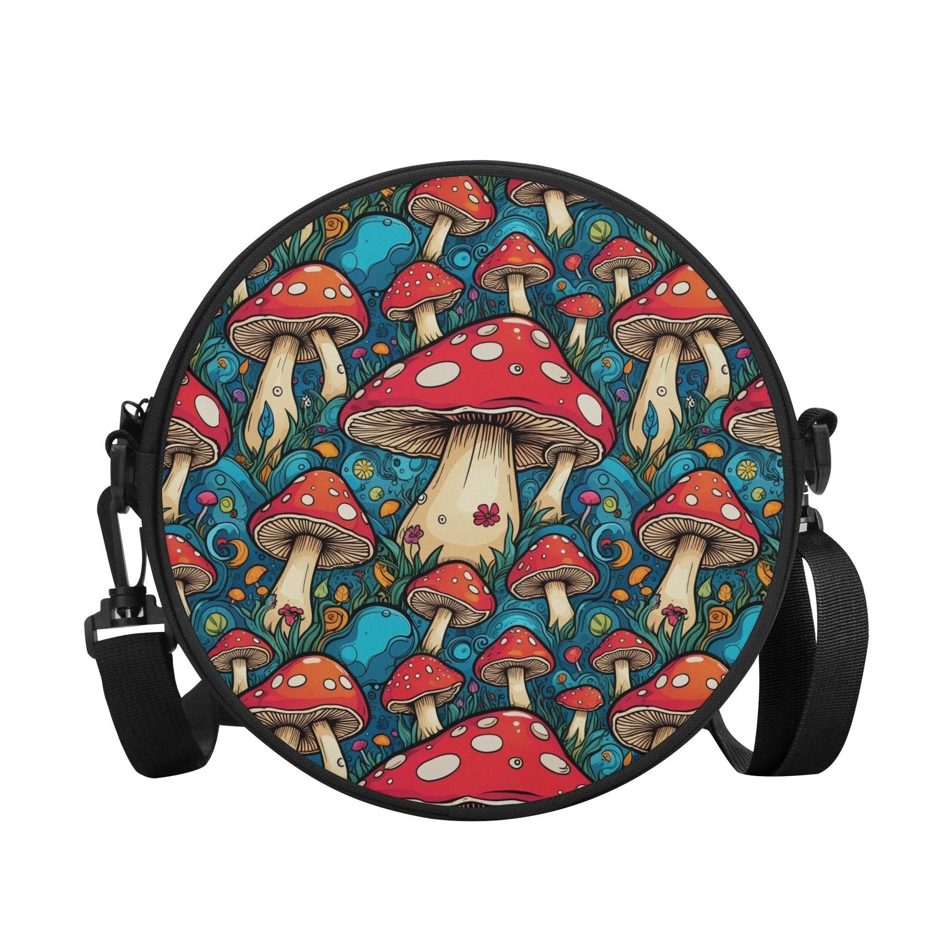 Deathcap Mushroom Round Satchel Bag - DeRose Seasonal
