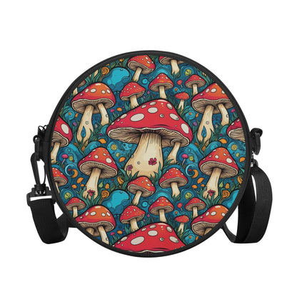 Deathcap Mushroom Round Satchel Bag - DeRose Seasonal