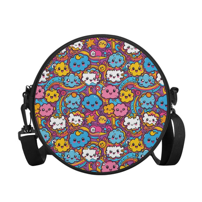 Cute Clouds Round Satchel Bag - DeRose Seasonal