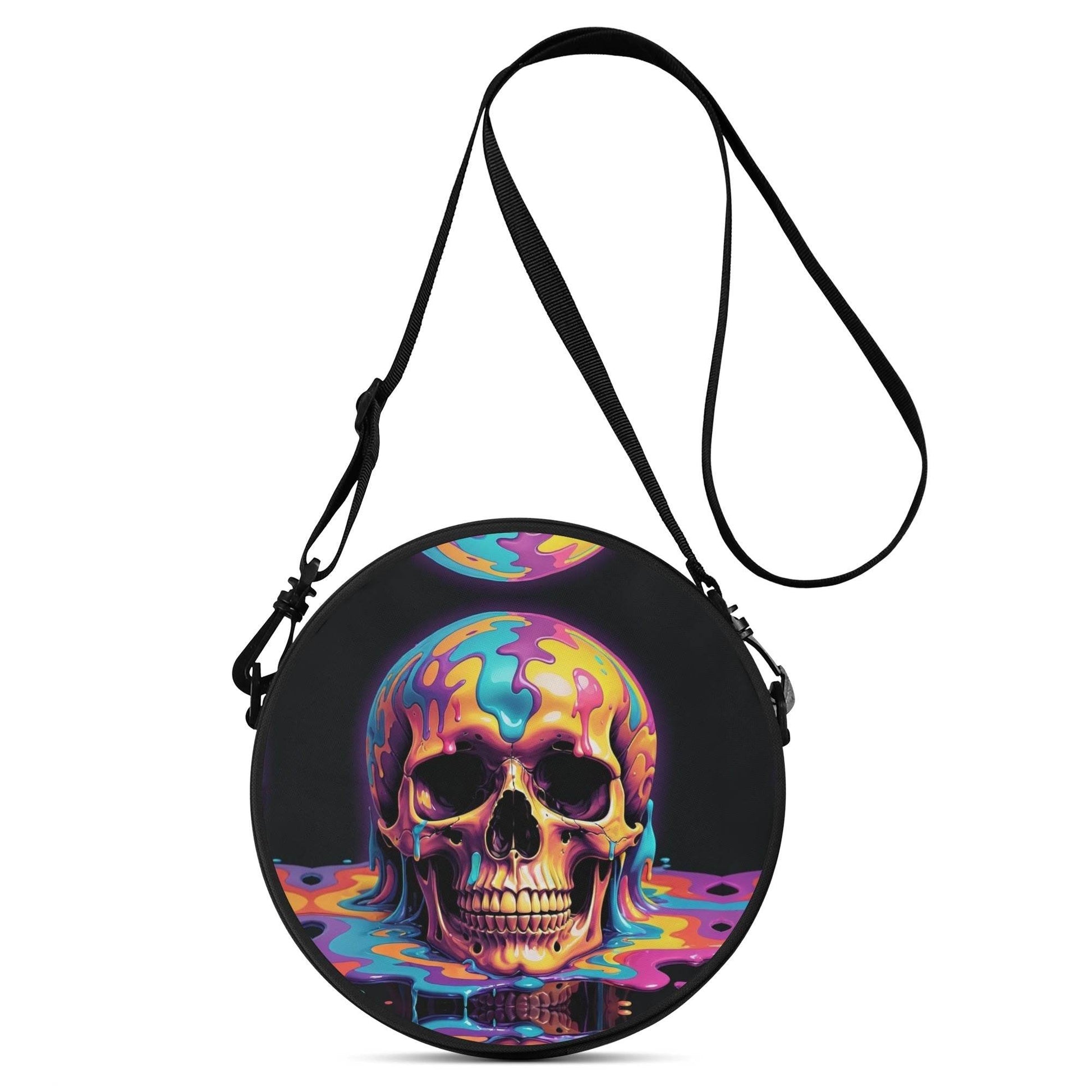 Dripping Skull Round Satchel Bag - DeRose Seasonal