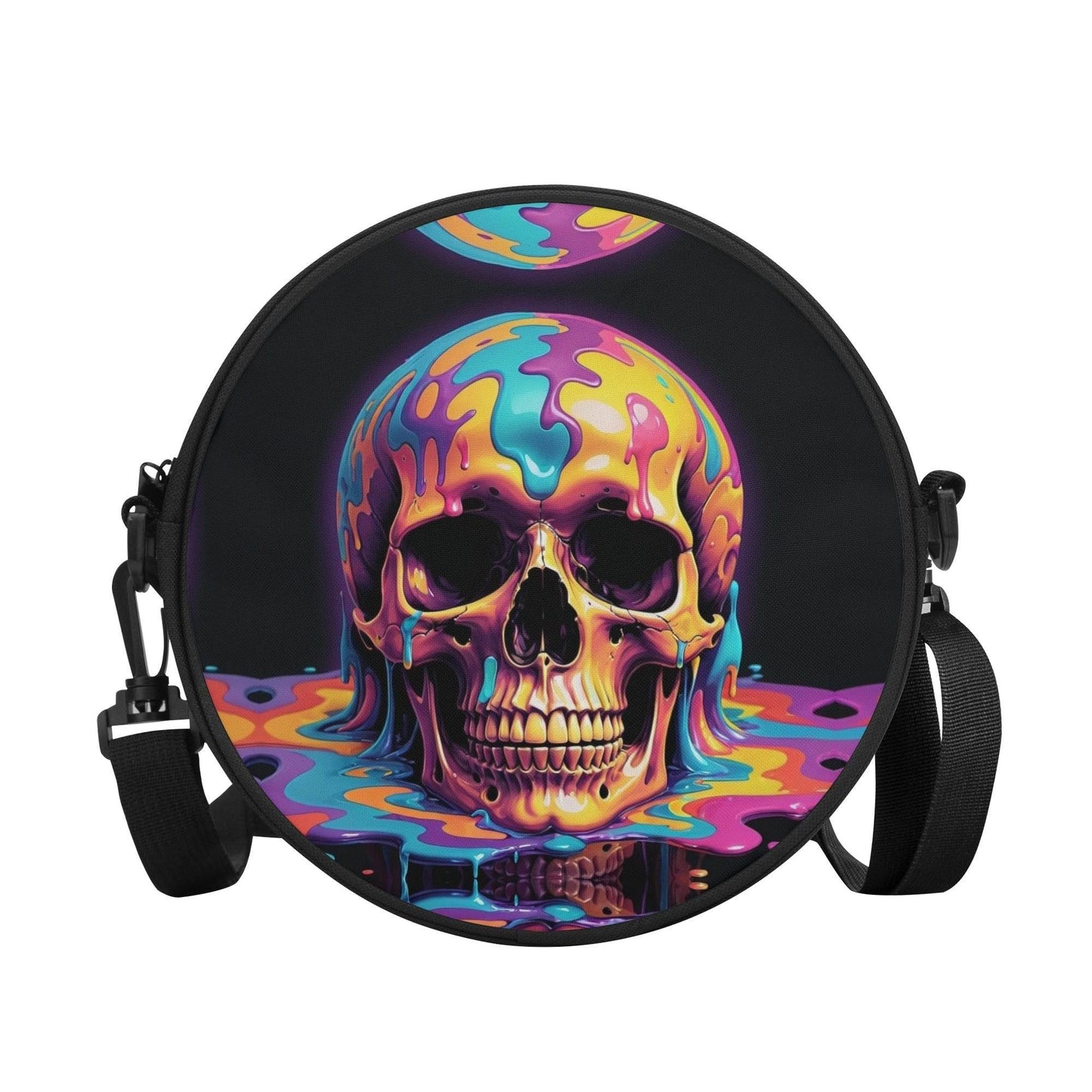 Dripping Skull Round Satchel Bag - DeRose Seasonal
