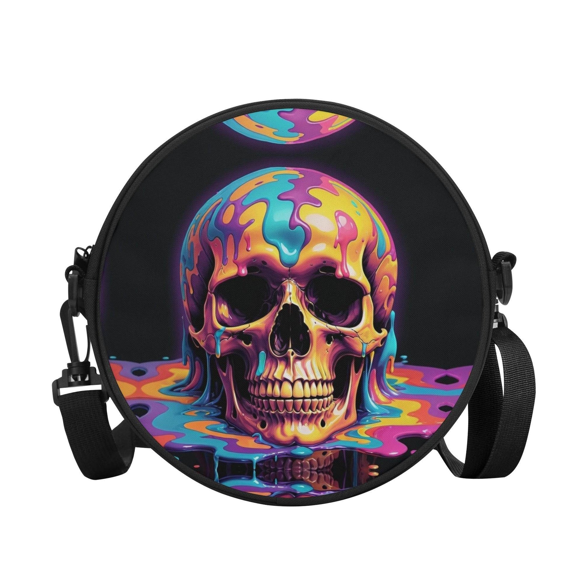Dripping Skull Round Satchel Bag - DeRose Seasonal