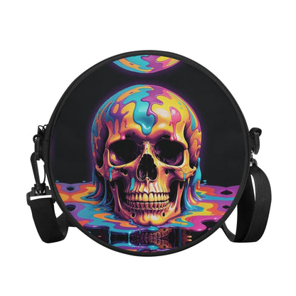 Dripping Skull Round Satchel Bag - DeRose Seasonal