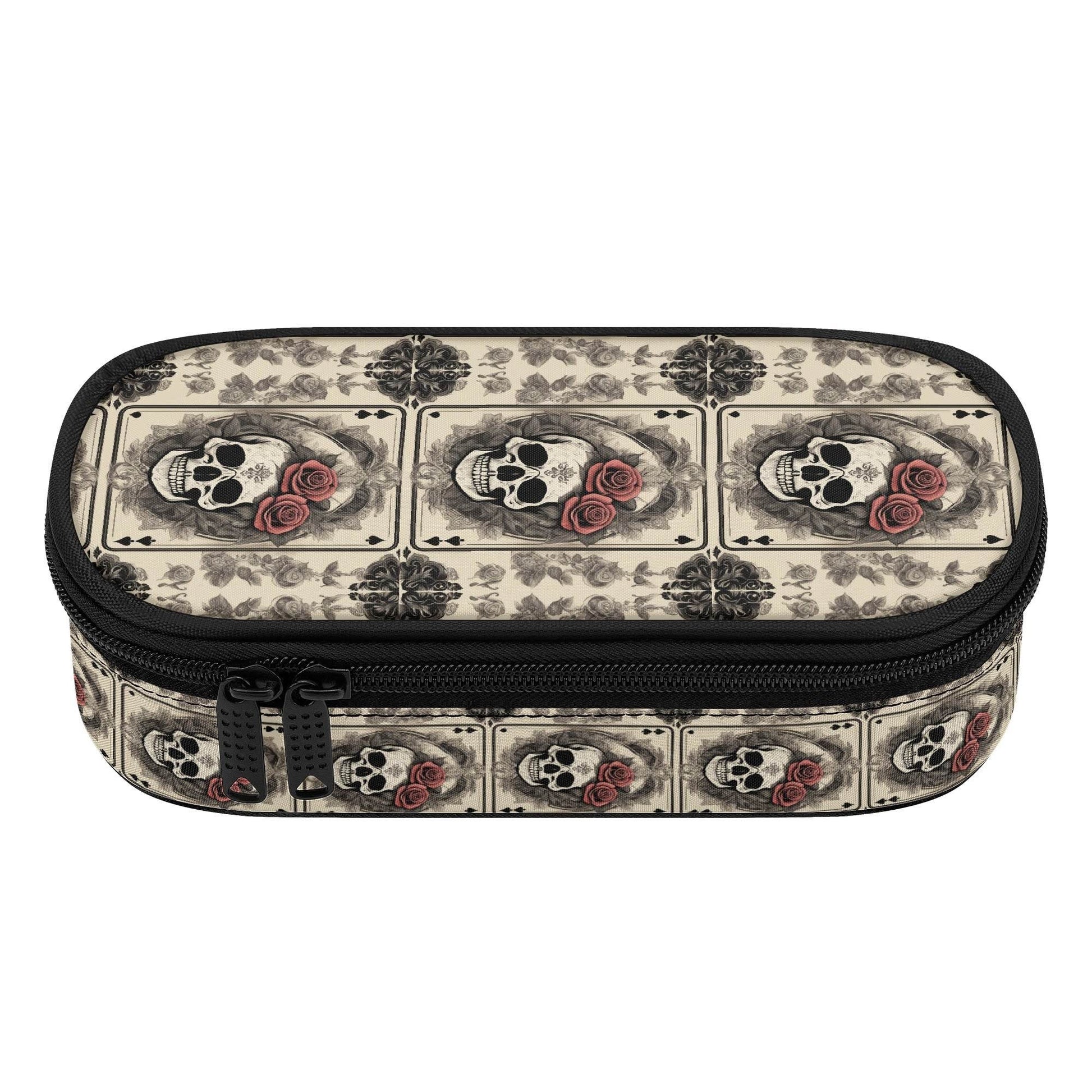 Skull of Spades 3-Layer Pencil and Cosmetic Case - DeRose Seasonal