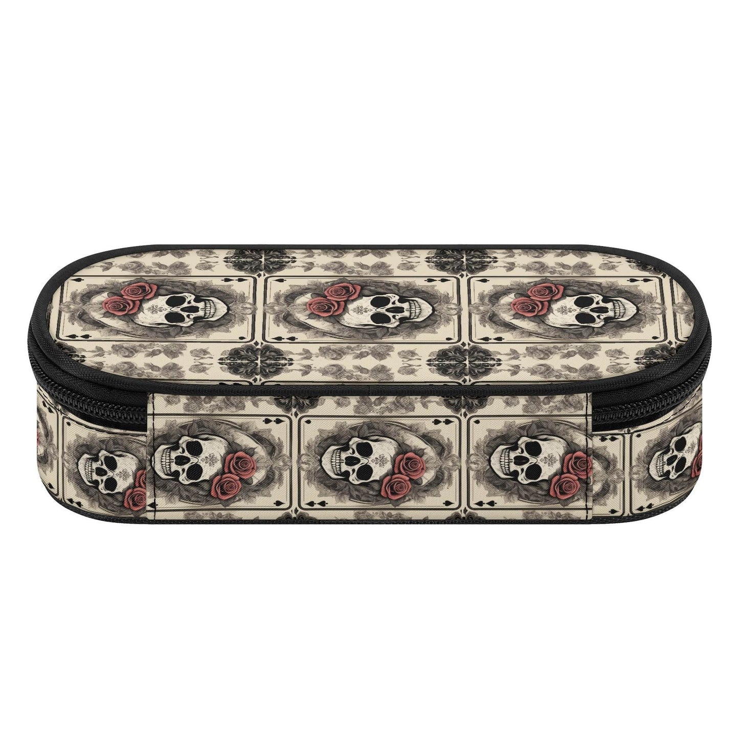 Skull of Spades 3-Layer Pencil and Cosmetic Case - DeRose Seasonal