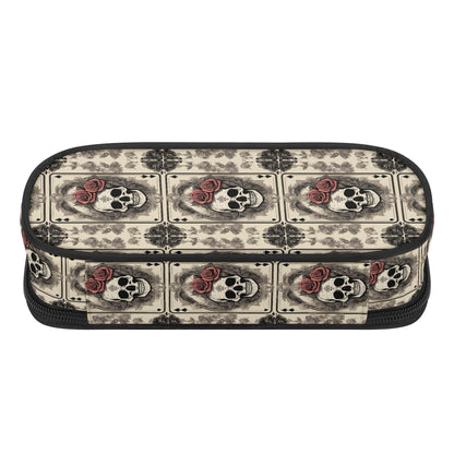 Skull of Spades 3-Layer Pencil and Cosmetic Case - DeRose Seasonal