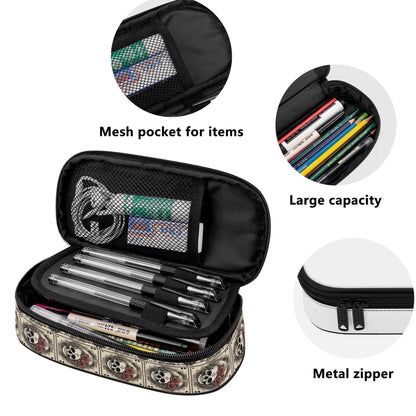 Skull of Spades 3-Layer Pencil and Cosmetic Case - DeRose Seasonal