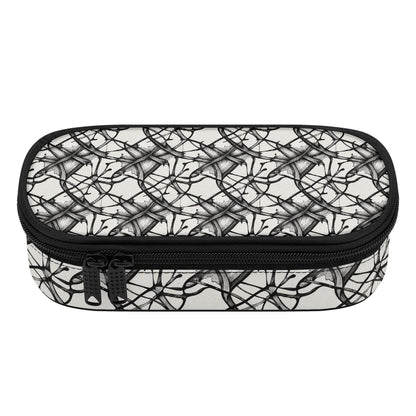 Floral Ink 3-Layer Pencil and Cosmetic Case - DeRose Seasonal