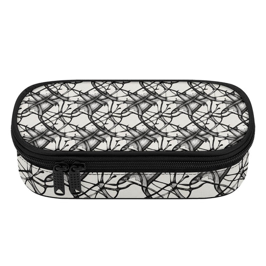 Floral Ink 3-Layer Pencil and Cosmetic Case - DeRose Seasonal