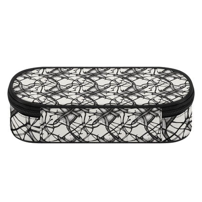 Floral Ink 3-Layer Pencil and Cosmetic Case - DeRose Seasonal