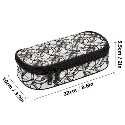 Floral Ink 3-Layer Pencil and Cosmetic Case - DeRose Seasonal