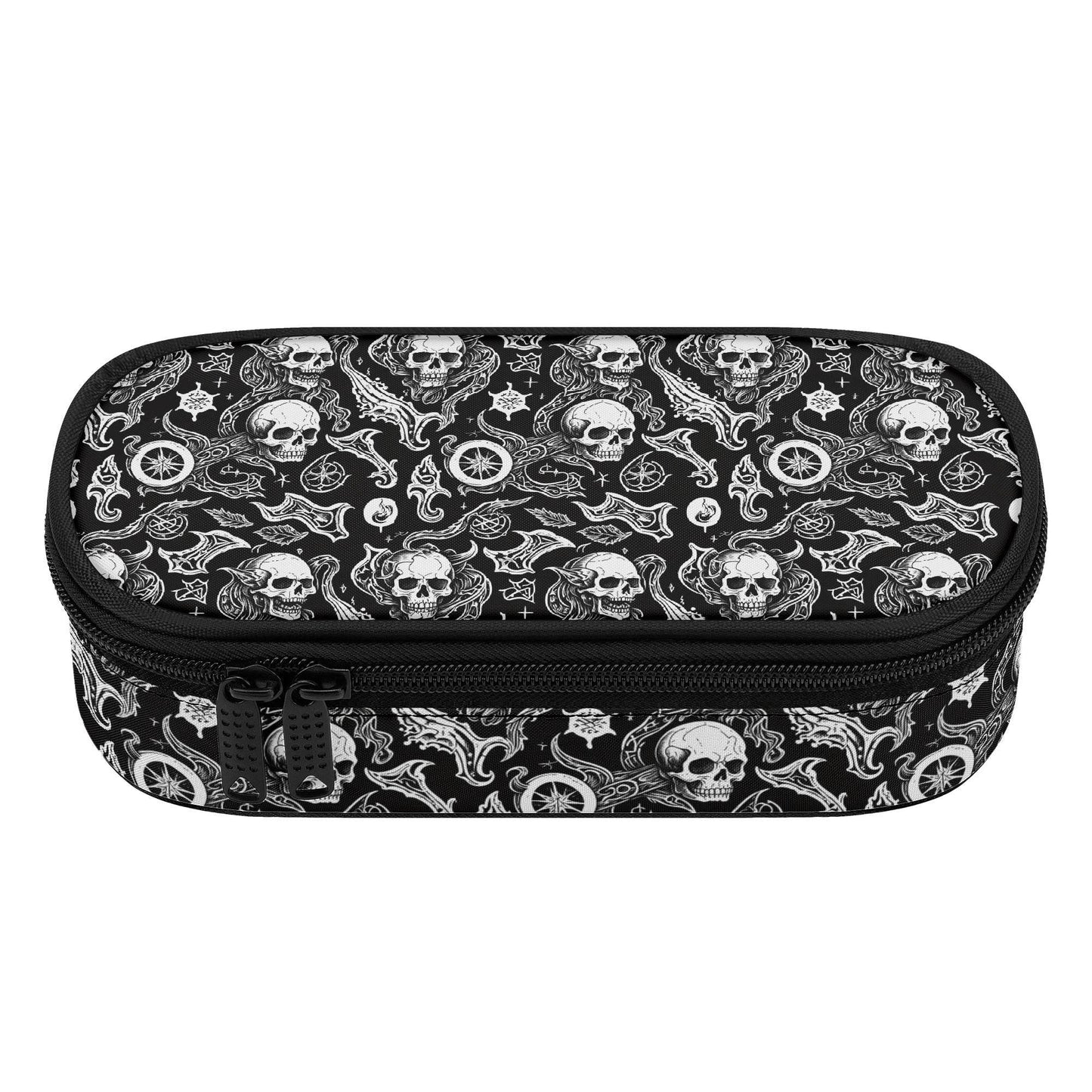 Flying Skulls 3-Layer Pencil and Cosmetic Case - DeRose Seasonal