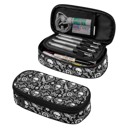 Flying Skulls 3-Layer Pencil and Cosmetic Case - DeRose Seasonal