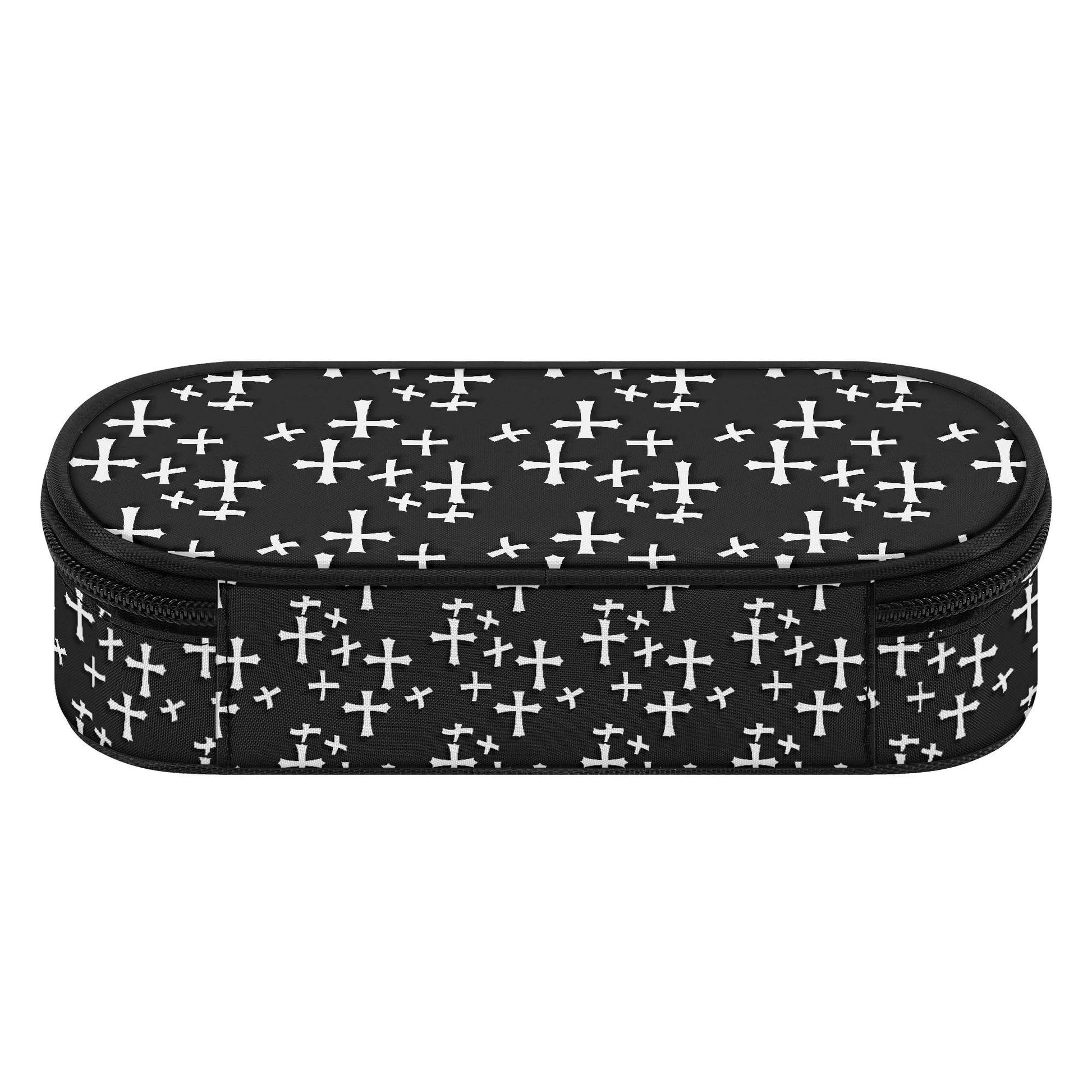Little Crosses 3-Layer Pencil and Cosmetic Case - DeRose Seasonal